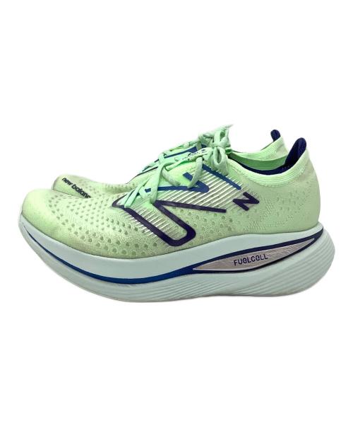 NEW BALANCE（ニューバランス）NEW BALANCE (ニューバランス) FuelCell SuperComp Trainer ランニングシューズ グリーン サイズ:28cmの古着・服飾アイテム