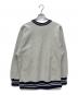Champion (チャンピオン) 90s USA製 reverse weave スクリプトロゴ リブライン スウェット グレー×ネイビー サイズ:L：8000円
