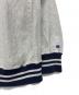 中古・古着 Champion (チャンピオン) 90s USA製 reverse weave スクリプトロゴ リブライン スウェット グレー×ネイビー サイズ:L：8000円