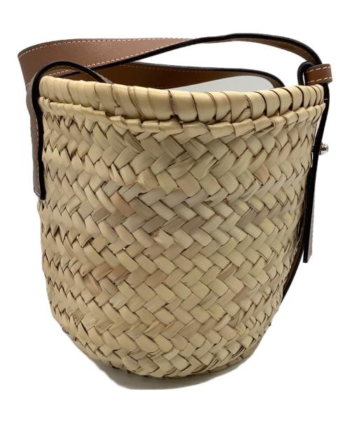 LOEWE（ロエベ）LOEWE (ロエベ) カゴバッグ ナチュラル/タン サイズ:スモールの古着・服飾アイテム