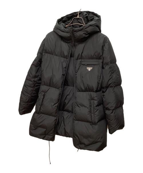PRADA（プラダ）PRADA (プラダ) ダウンコート ブラック サイズ:44の古着・服飾アイテム