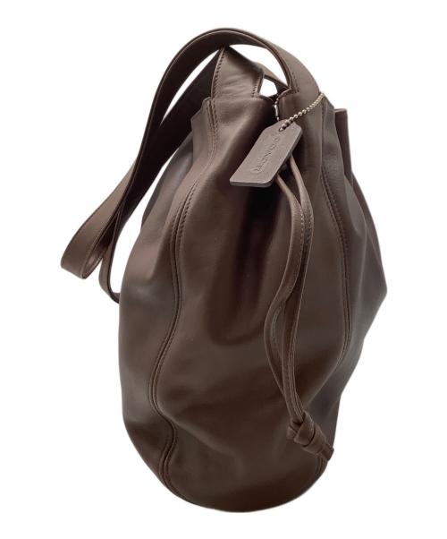 OLD COACH（オールドコーチ）OLD COACH (オールドコーチ) 巾着ハンドバッグ ブラウンの古着・服飾アイテム