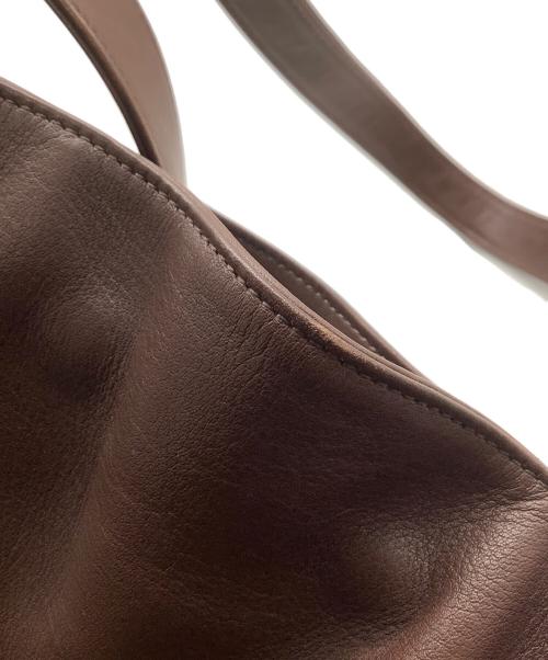 OLD COACH（オールドコーチ）OLD COACH (オールドコーチ) 巾着ハンドバッグ ブラウンの古着・服飾アイテム