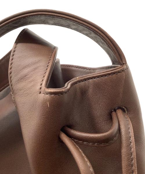 OLD COACH（オールドコーチ）OLD COACH (オールドコーチ) 巾着ハンドバッグ ブラウンの古着・服飾アイテム