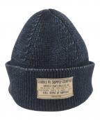 RRLダブルアールエル）の古着「ニット帽」｜ネイビー