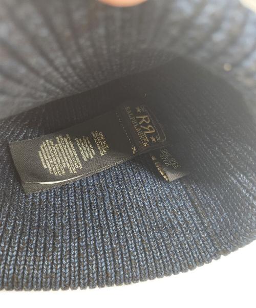 RRL（ダブルアールエル）RRL (ダブルアールエル) ニット帽 ネイビーの古着・服飾アイテム