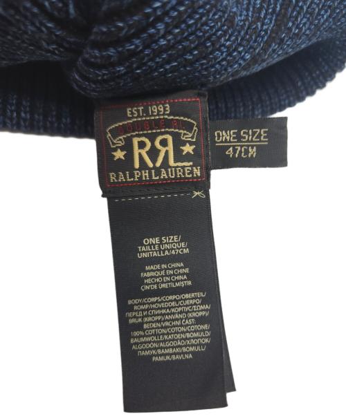 RRL（ダブルアールエル）RRL (ダブルアールエル) ニット帽 ネイビーの古着・服飾アイテム