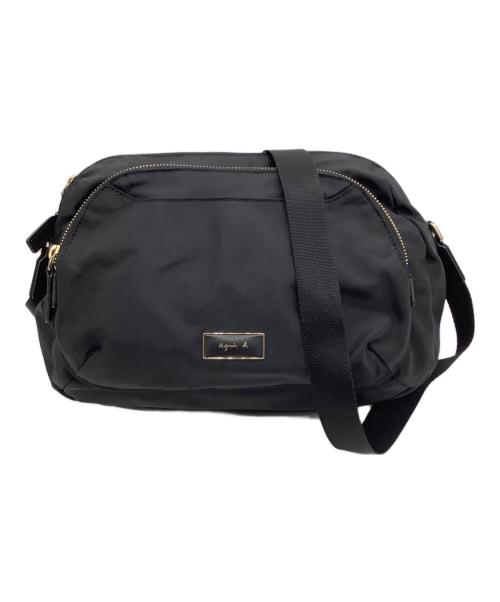 agnes b voyage（アニエスベーボヤージュ）agnes b voyage (アニエスベーボヤージュ) ナイロンショルダーバッグ ブラックの古着・服飾アイテム