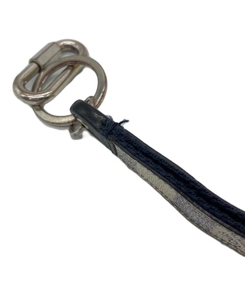 LOUIS VUITTON（ルイ ヴィトン）LOUIS VUITTON (ルイ ヴィトン) ポルトクレ・ドラゴンヌ ダミエ・コーストライン ブロン キーホルダー シルバー×ブルーの古着・服飾アイテム