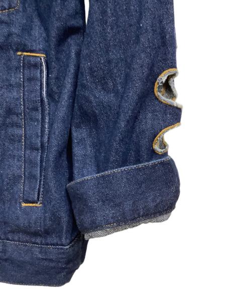 CIAOPANIC（チャオパニック）CIAOPANIC (チャオパニック) HELLO.SANFRANCISCO (ハロー サンフランシスコ) フラワーカットアウトデニムジャケット+フラワーカットアウトデニムパンツ インディゴ サイズ:ONE SIZE/パンツMサイズの古着・服飾アイテム