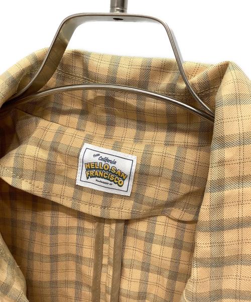 HELLO.SANFRANCISCO（ハロー サンフランシスコ）HELLO.SANFRANCISCO (ハロー サンフランシスコ) CIAOPANIC (チャオパニック) カットアウトリボンチェックジャケット+サイドリボンチェックイージーパンツ ベージュ サイズ:ONE SIZE/パンツMサイズの古着・服飾アイテム