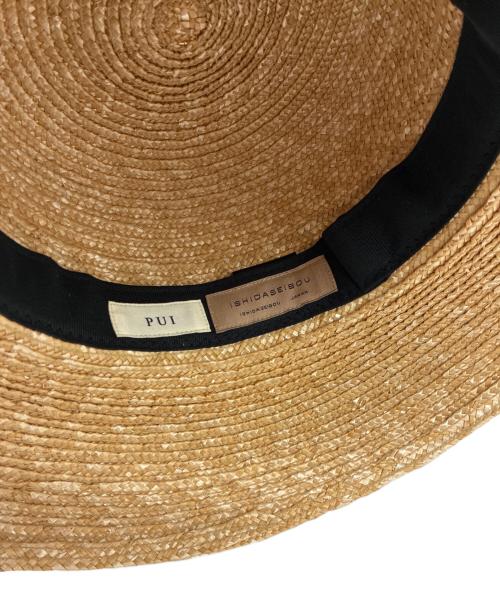 ISHIDASEIBOU（イシダセイボウ）ISHIDASEIBOU (イシダセイボウ) PUI ストローハット ナチュラル サイズ:表記無の古着・服飾アイテム