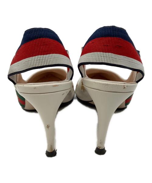 GUCCI（グッチ）GUCCI (グッチ) ヒールパンプス ホワイト サイズ:23.5の古着・服飾アイテム