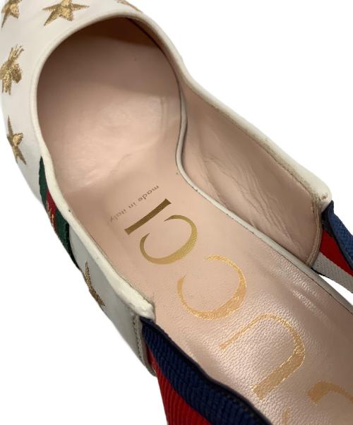 GUCCI（グッチ）GUCCI (グッチ) ヒールパンプス ホワイト サイズ:23.5の古着・服飾アイテム