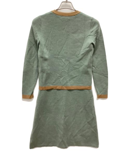 KITAMURA（キタムラ）KITAMURA (キタムラ) アンサンブルニットワンピース グリーン サイズ:Mの古着・服飾アイテム