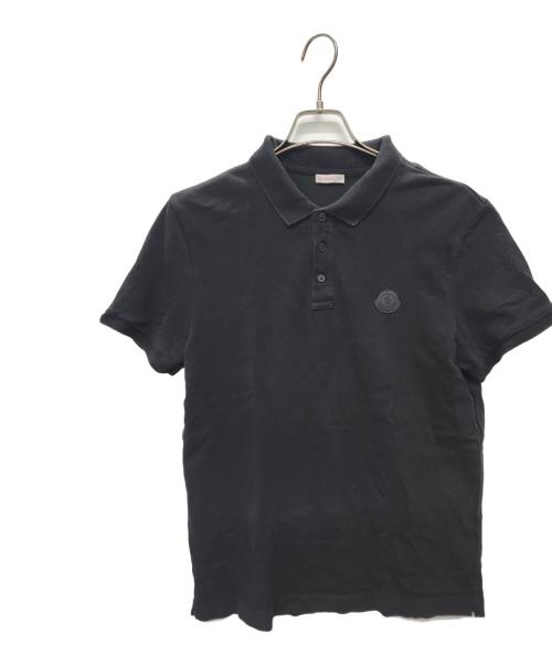 MONCLER（モンクレール）MONCLER (モンクレール) ポロシャツ ブラック サイズ:Mの古着・服飾アイテム