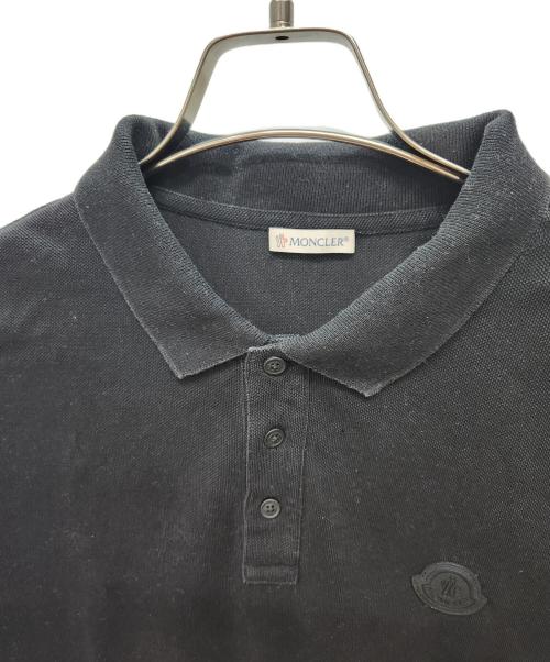MONCLER（モンクレール）MONCLER (モンクレール) ポロシャツ ブラック サイズ:Mの古着・服飾アイテム
