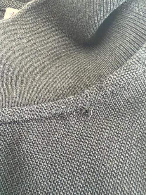 MONCLER（モンクレール）MONCLER (モンクレール) ポロシャツ ブラック サイズ:Mの古着・服飾アイテム