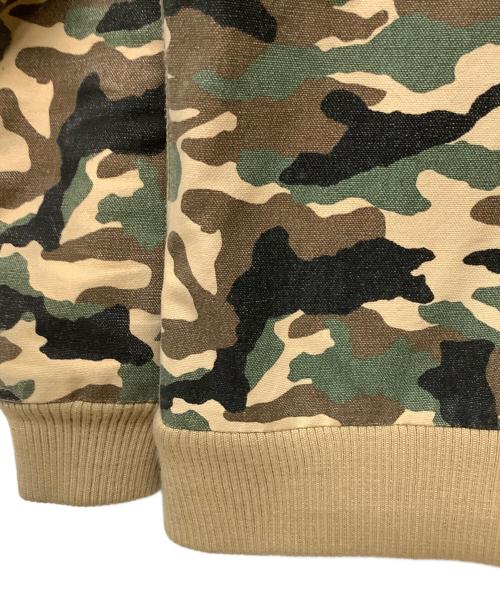 X-LARGE（エクストララージ）X-LARGE (エクストララージ) ダックフードジャケット グリーン×ブラウン サイズ:Mの古着・服飾アイテム