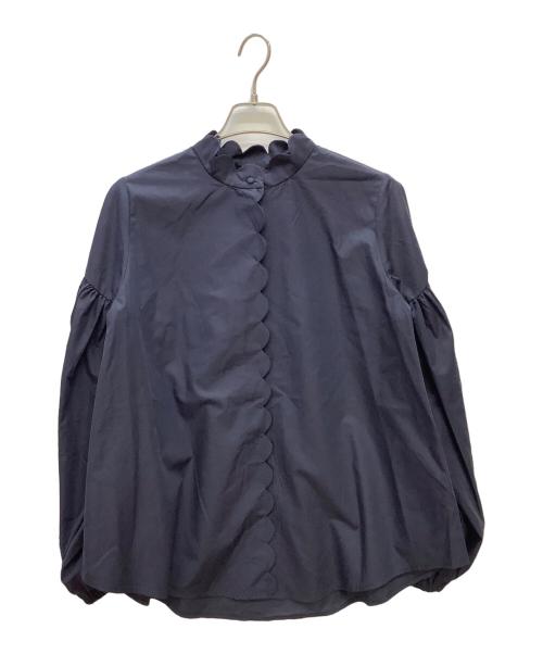 ensuite（エンスウィート）ensuite (エンスウィート) VERY STOREコラボ 長袖ブラウス ネイビー サイズ:FREEの古着・服飾アイテム