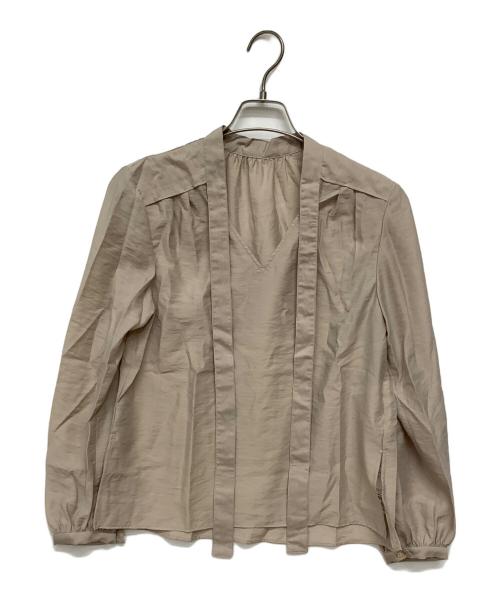 Noble（ノーブル）Noble (ノーブル) 長袖ブラウス ベージュ サイズ:サイズ：F 未使用品の古着・服飾アイテム