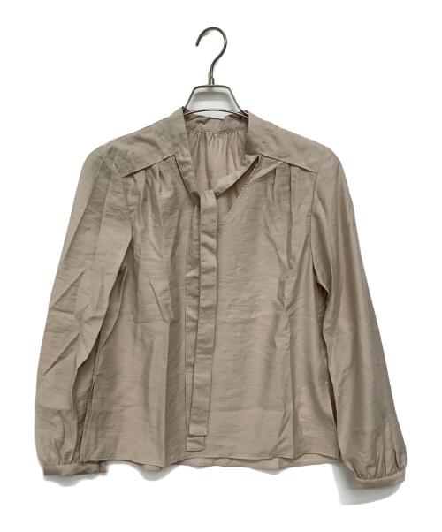 Noble（ノーブル）Noble (ノーブル) 長袖ブラウス ベージュ サイズ:サイズ：F 未使用品の古着・服飾アイテム