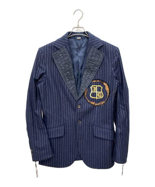 JOHN GALLIANO（ジョンガリアーノ）JOHN GALLIANO (ジョンガリアーノ) テーラードジャケット ネイビー サイズ:48の古着・服飾アイテム