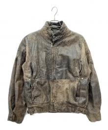 OSVALDO TESTA（OSVALDO TESTA）の古着「レザージャケット」｜ブラウン