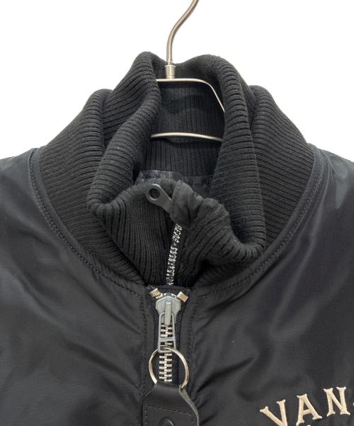 VANSON（バンソン）VANSON (バンソン) tom&jerry (トムトジェリー) TOM AND JERRY パッチ MA-1ジャケット ブラック サイズ:XXLの古着・服飾アイテム