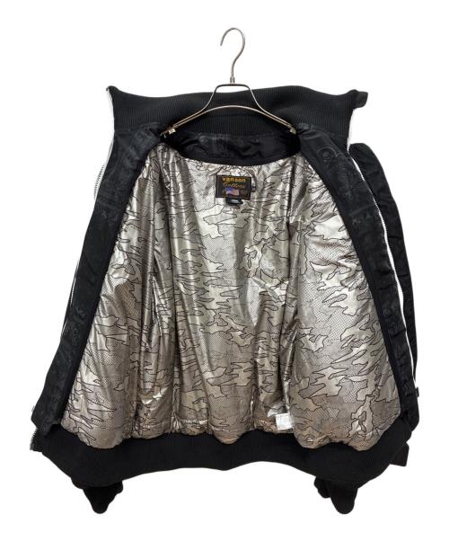 VANSON（バンソン）VANSON (バンソン) tom&jerry (トムトジェリー) TOM AND JERRY パッチ MA-1ジャケット ブラック サイズ:XXLの古着・服飾アイテム