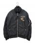 VANSON（バンソン）の古着「TOM AND JERRY パッチ MA-1ジャケット」｜ブラック