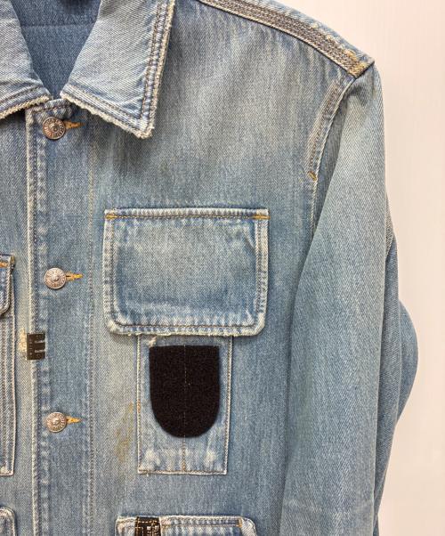 DIESEL（ディーゼル）DIESEL (ディーゼル) 21SS D-SERLE デストロイ加工 デニムジャケット インディゴ サイズ:Sの古着・服飾アイテム