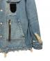 中古・古着 DIESEL (ディーゼル) 21SS D-SERLE デストロイ加工 デニムジャケット インディゴ サイズ:S：12000円