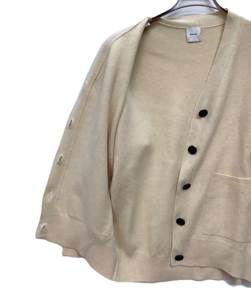 Spick and Span（スピック＆スパン）Spick and Span (スピックアンドスパン) C/ACダブルジャガードカーディガン ベージュ サイズ:FREEの古着・服飾アイテム