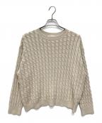 23区ニジュウサンク）の古着「コットンギマケーブルニット」｜ベージュ