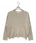 23区（ニジュウサンク）の古着「コットンギマケーブルニット」｜ベージュ