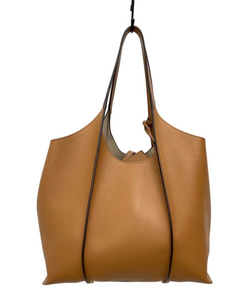 TOD'S（トッズ）TOD'S (トッズ) T タイムレス ハンドバッグ ブラウンの古着・服飾アイテム