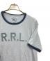 中古・古着 RRL (ダブルアールエル) ロゴジャージーリンガーTシャツ ブルー サイズ:XXL：15000円