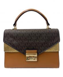 MICHAEL KORS（マイケルコース）の古着「ショルダーバッグ」｜ブラウン×ゴールド