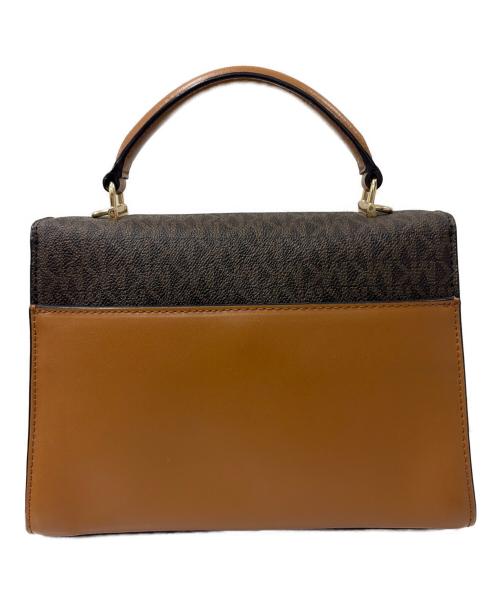 MICHAEL KORS（マイケル・コース）MICHAEL KORS (マイケル・コース) ショルダーバッグ ブラウン×ゴールドの古着・服飾アイテム