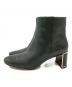 Kate Spade (ケイトスペード) MERRITT BOOTIE サイドジップブーツ ダークグリーン サイズ:EUR37：6000円