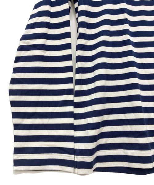 PLAY COMME des GARCONS（プレイコムデギャルソン）PLAY COMME des GARCONS (プレイコムデギャルソン) ハートワッペン 長袖カットソー ネイビー×ホワイト サイズ:XSの古着・服飾アイテム