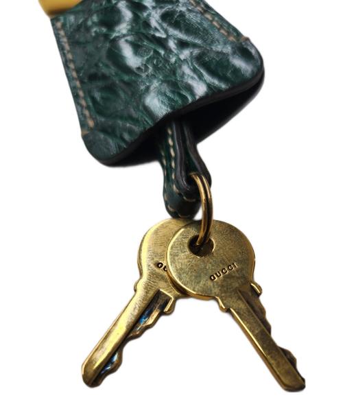 GUCCI（グッチ）GUCCI (グッチ) バッグチャーム グリーンの古着・服飾アイテム