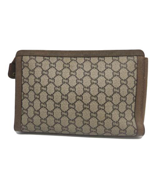 GUCCI（グッチ）GUCCI (グッチ) クラッチバッグ グレーの古着・服飾アイテム