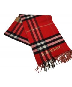 中古・古着通販】BURBERRY (バーバリー) カシミヤマフラー レッド