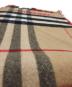 中古・古着 BURBERRY (バーバリー) ノバチェック カシミヤマフラー レッド×ホワイト：40000円