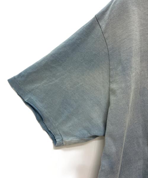 RRL（ダブルアールエル）RRL (ダブルアールエル) Distressed Jersey Graphic T-Shirt - Washed Indigo ブルー サイズ:XXLの古着・服飾アイテム