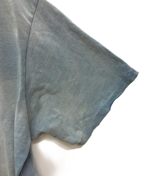 RRL（ダブルアールエル）RRL (ダブルアールエル) Distressed Jersey Graphic T-Shirt - Washed Indigo ブルー サイズ:XXLの古着・服飾アイテム
