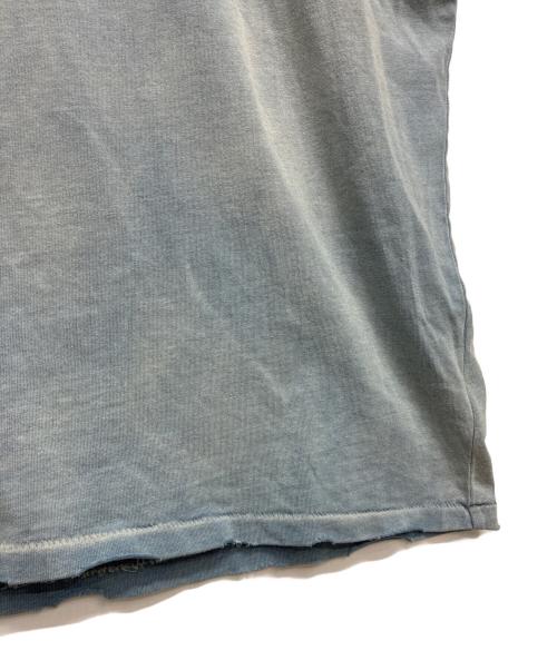 RRL（ダブルアールエル）RRL (ダブルアールエル) Distressed Jersey Graphic T-Shirt - Washed Indigo ブルー サイズ:XXLの古着・服飾アイテム