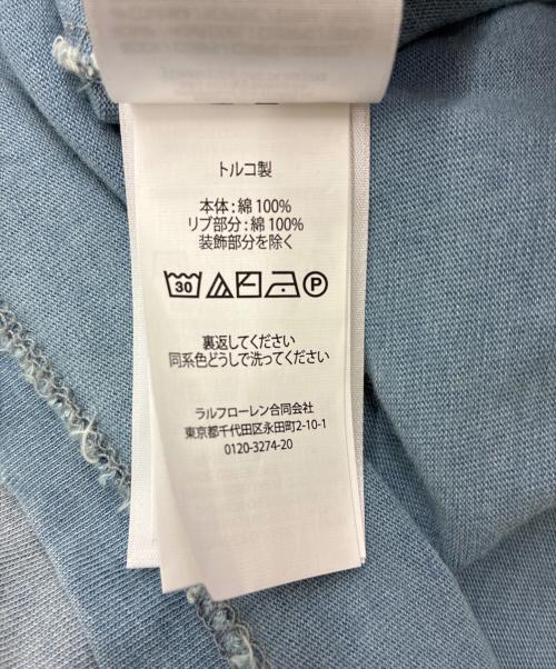 RRL（ダブルアールエル）RRL (ダブルアールエル) Distressed Jersey Graphic T-Shirt - Washed Indigo ブルー サイズ:XXLの古着・服飾アイテム